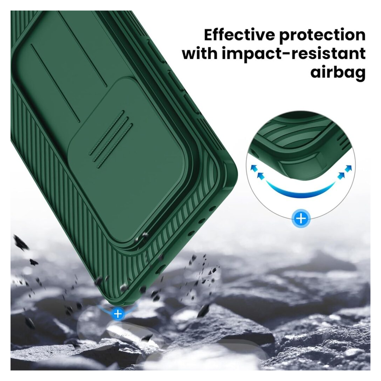 Nillkin CamShield OnePlus 13 Hoesje met Camera Slider Back Cover Groen afbeelding 5