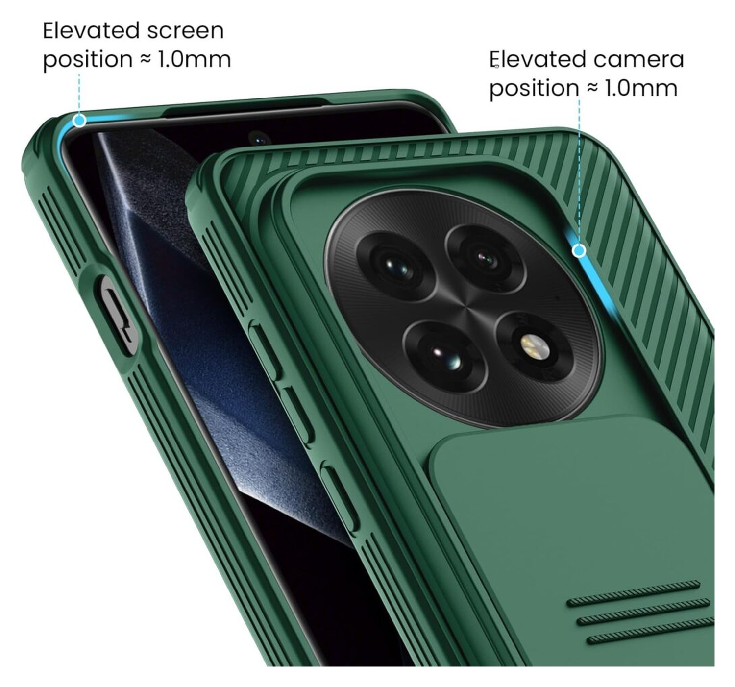 Nillkin CamShield OnePlus 13 Hoesje met Camera Slider Back Cover Groen afbeelding 6