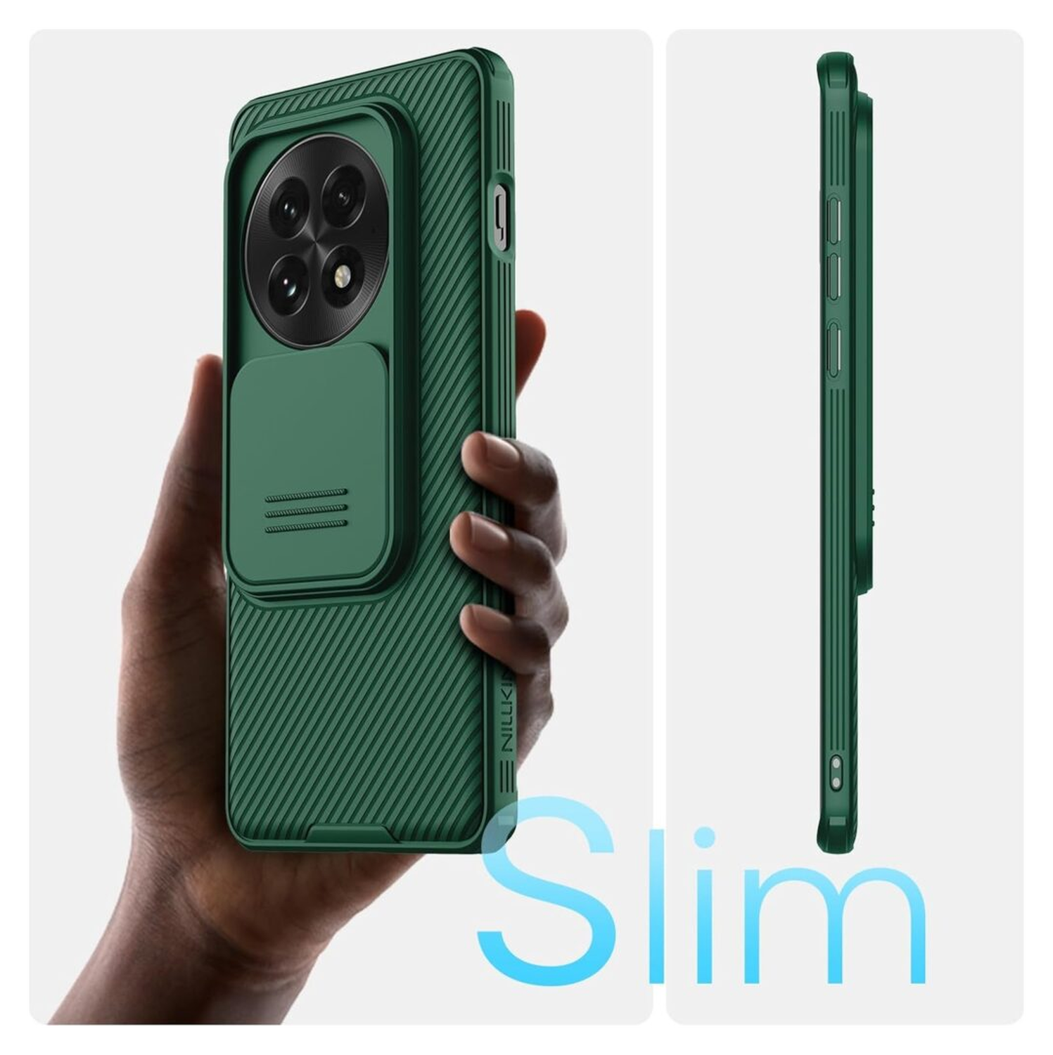 Nillkin CamShield OnePlus 13 Hoesje met Camera Slider Back Cover Groen afbeelding 9