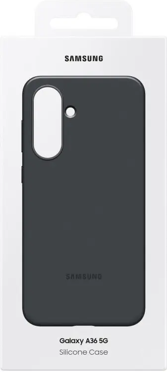 Origineel Samsung Galaxy A36 Hoesje Silicone Case Back Cover Zwart afbeelding 7