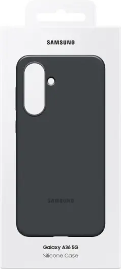 Origineel Samsung Galaxy A36 Hoesje Silicone Case Back Cover Zwart afbeelding 7
