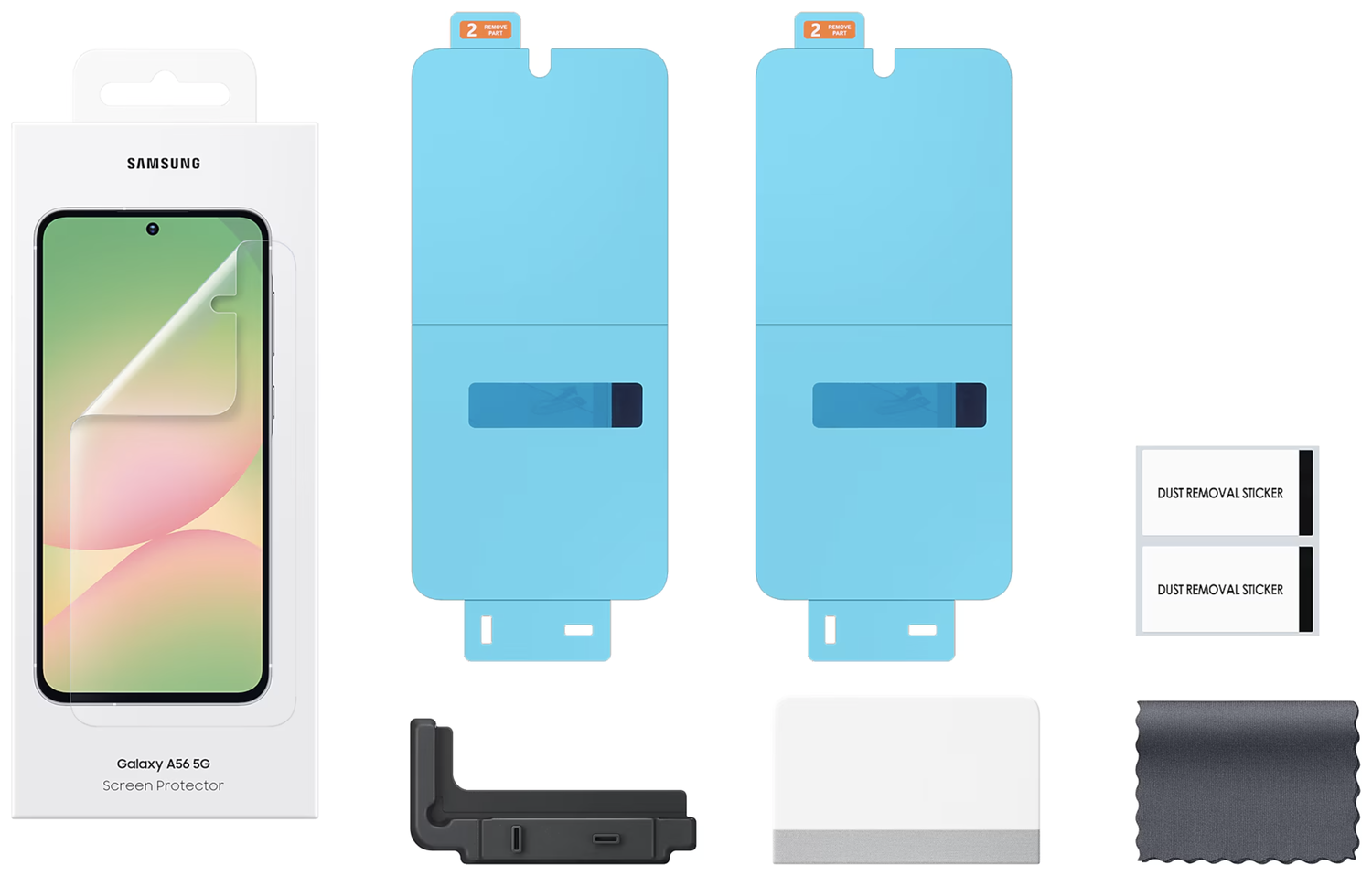 Originele Samsung Galaxy A56 Screen Protector Display Folie (2-Pack) afbeelding 7