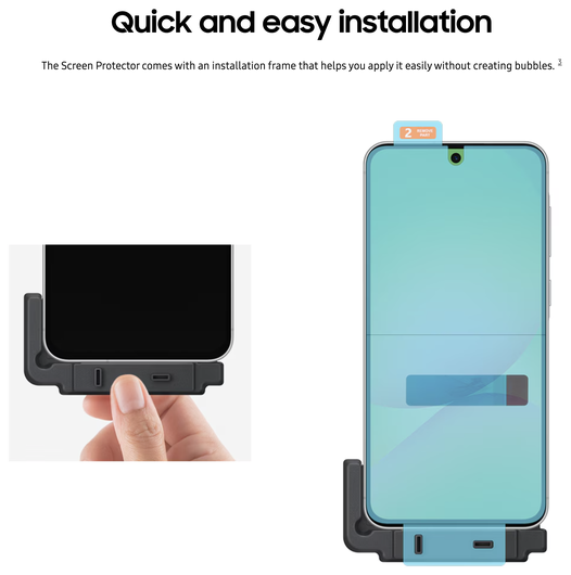 Originele Samsung Galaxy A56 Screen Protector Display Folie (2-Pack) afbeelding 4