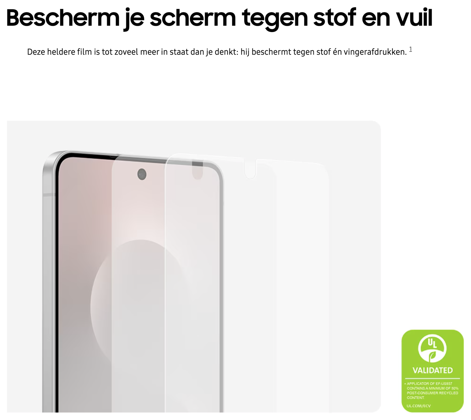 Originele Samsung Galaxy S25 Edge Screen Protector Display Folie (2-Pack) afbeelding 3
