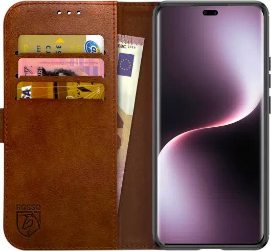 Rosso Element Honor Magic 7 Lite Hoesje Book Case Wallet Bruin afbeelding 1