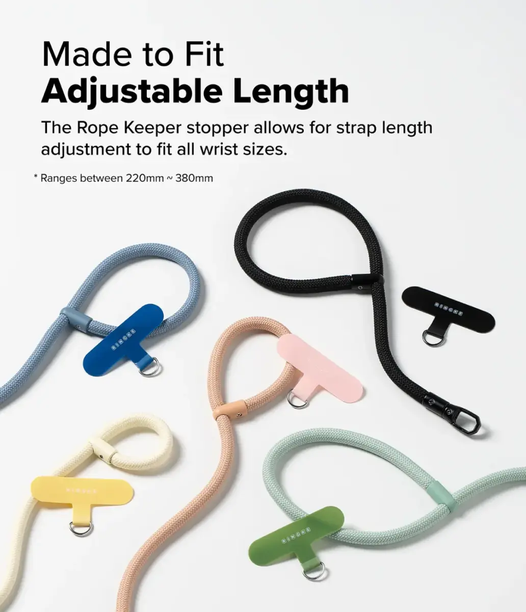 Ringke Holder Link & Flow Hand Strap P-Type - Universeel Telefoonkoord Blauw afbeelding 7