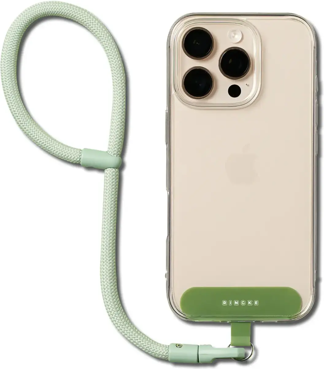 Ringke Holder Link & Flow Hand Strap P-Type - Universeel Telefoonkoord Mint afbeelding 1