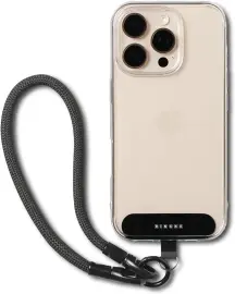 Ringke Holder Link & Flow Hand Strap U-Type - Universeel Telefoonkoord Zwart