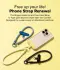 Ringke Holder Link & Flow Hand Strap U-Type - Universeel Telefoonkoord Geel afbeelding 3