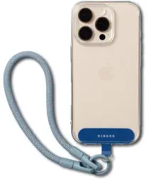 Ringke Holder Link & Flow Hand Strap U-Type - Universeel Telefoonkoord Blauw afbeelding
