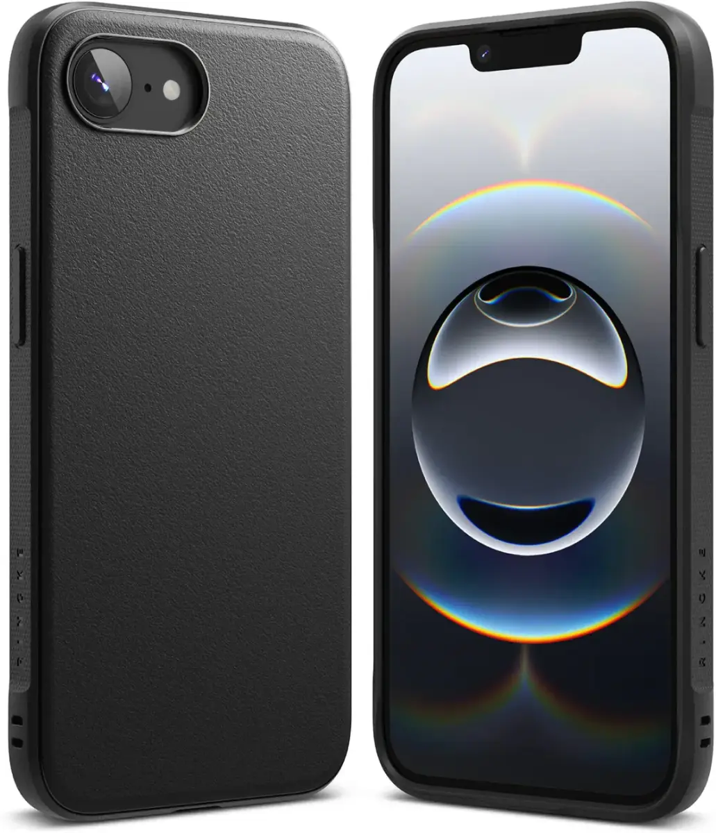 Ringke Onyx Apple iPhone 16e Hoesje Flexibel TPU Back Cover Zwart afbeelding 1