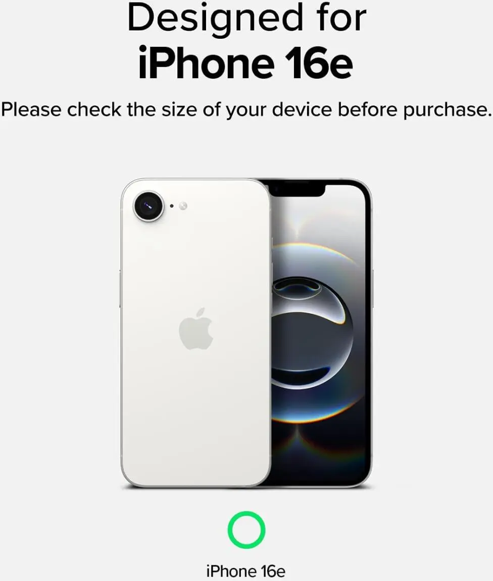 Ringke Onyx Apple iPhone 16e Hoesje Flexibel TPU Back Cover Zwart afbeelding 3