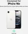 Ringke Onyx Apple iPhone 16e Hoesje Flexibel TPU Back Cover Zwart afbeelding 3