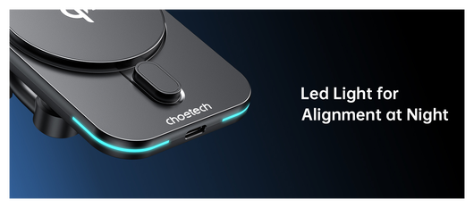Choetech MagLeap Qi2 15W MagSafe Telefoonhouder Auto met Draadloos Opladen 15W afbeelding 15