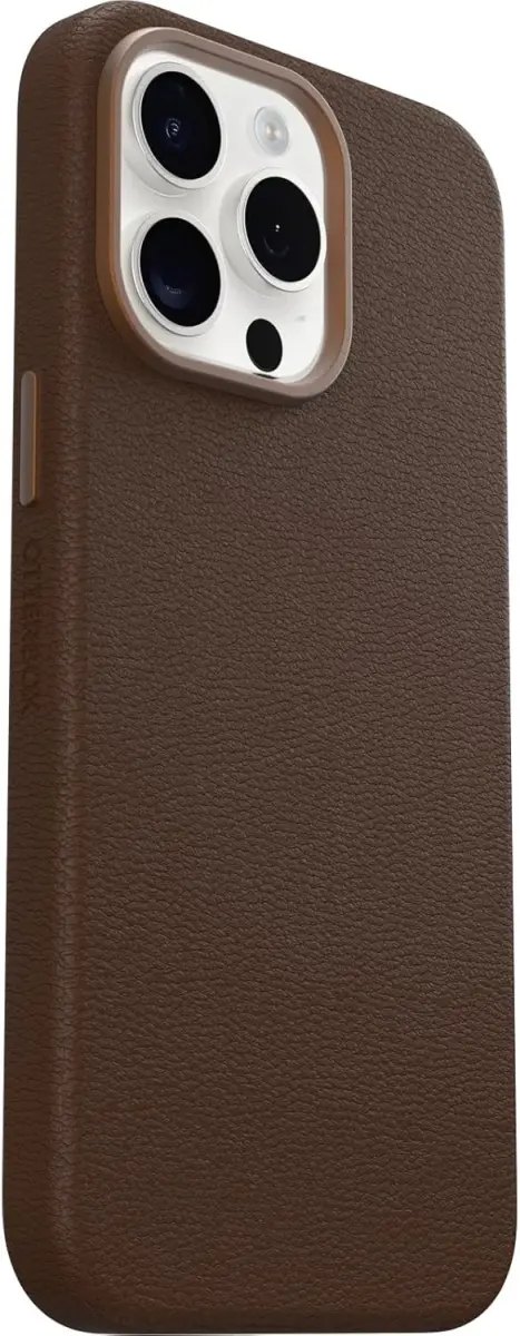 OtterBox Symmetry Cactus Leer MagSafe Apple iPhone 15 Pro Max Hoesje Bruin afbeelding 2
