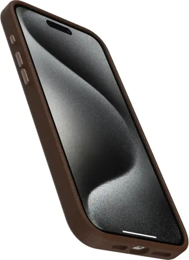 OtterBox Symmetry Cactus Leer MagSafe Apple iPhone 15 Pro Max Hoesje Bruin afbeelding 3