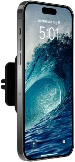 Nomad Magnetische MagSafe Ventilatierooster Telefoonhouder Auto Zwart afbeelding 2