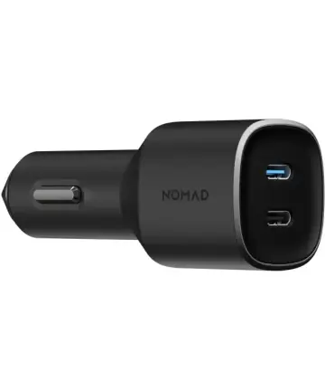 Nomad Dual USB-C Auto Lader 70 W Zwart Opladers