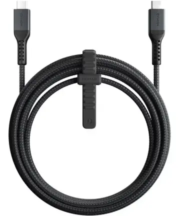 Nomad USB-C naar USB-C Kevlar® Kabel 100W Fast Charge 3 Meter Zwart Kabels