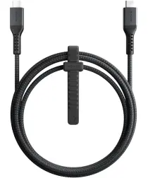 Nomad USB-C naar USB-C Kevlar® Kabel 100W Fast Charge 1,5 Meter Zwart afbeelding