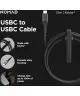 Nomad USB-C naar USB-C Kevlar® Kabel 100W Fast Charge 1,5 Meter Zwart