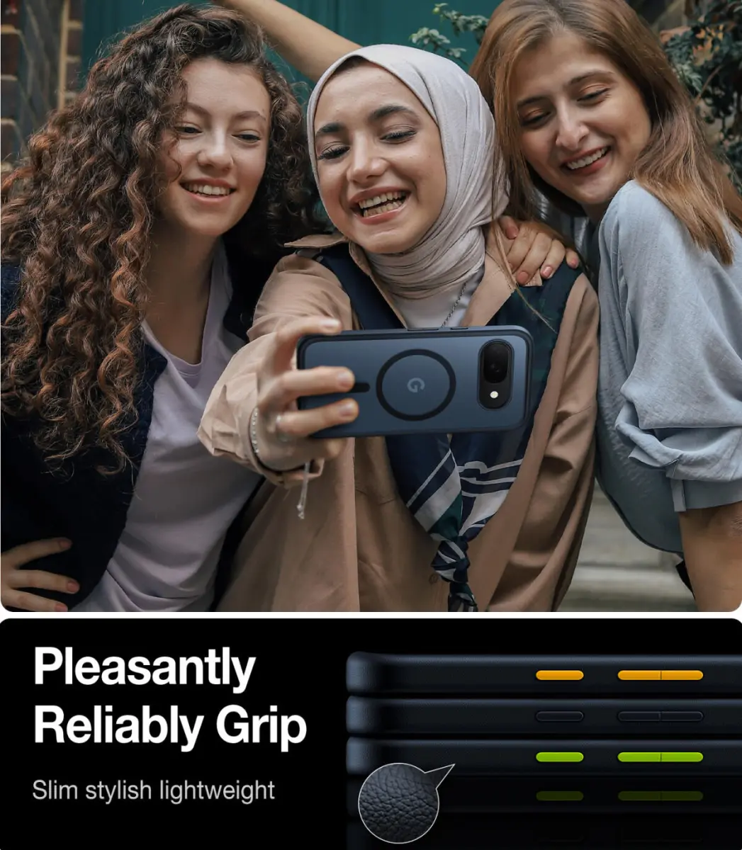 TORRAS Guardian Magnetic Google Pixel 9a Hoesje met MagSafe Zwart afbeelding 5