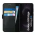 Rosso Deluxe Samsung Galaxy S25 Edge Hoesje Echt Leer Book Case Zwart
