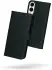 Rosso Deluxe Samsung Galaxy S25 Edge Hoesje Echt Leer Book Case Zwart afbeelding 2