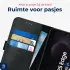 Rosso Deluxe Samsung Galaxy S25 Edge Hoesje Echt Leer Book Case Zwart afbeelding 5