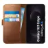 Rosso Deluxe Samsung Galaxy S25 Edge Hoesje Echt Leer Book Case Bruin afbeelding 1