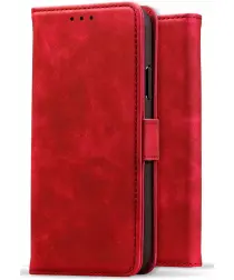 Rosso Element Samsung Galaxy S25 Edge Hoesje Book Case Wallet Rood afbeelding