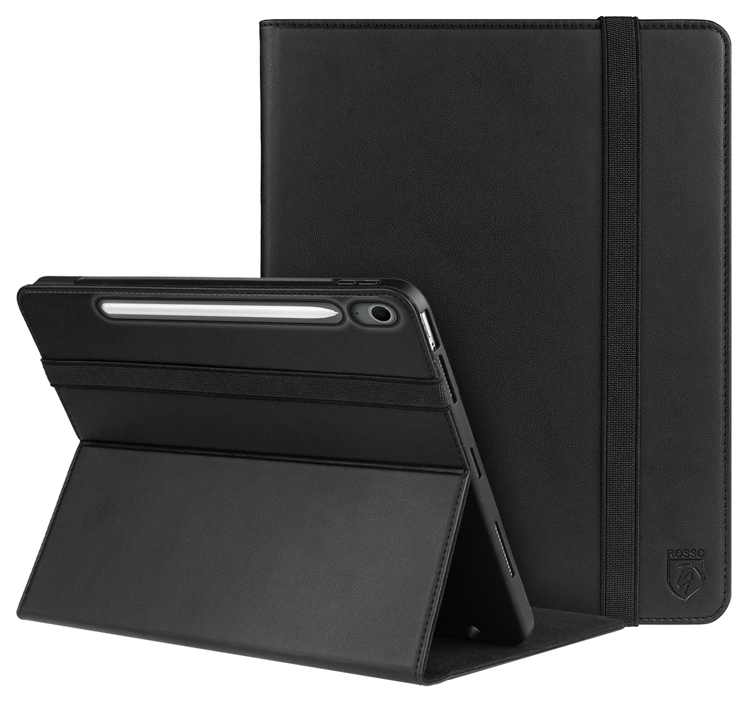 Rosso Element Samsung Galaxy Tab S10 FE Plus Hoes Book Case Zwart afbeelding 1