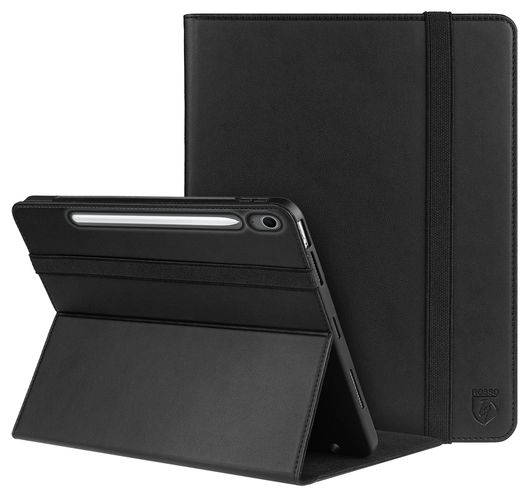Rosso Element Samsung Galaxy Tab S10 FE Plus Hoes Book Case Zwart afbeelding 1