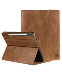 Rosso Element Samsung Galaxy Tab S10 FE Plus Hoes Book Case Bruin afbeelding