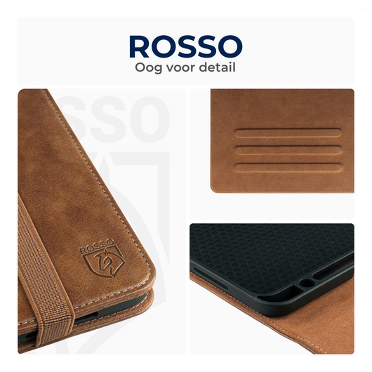 Rosso Element Samsung Galaxy Tab S10 FE Plus Hoes Book Case Bruin afbeelding 4