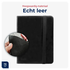 Rosso Deluxe Samsung Galaxy Tab S10 FE Plus Hoes Book Case Echt Leer Zwart afbeelding 2