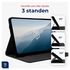 Rosso Deluxe Samsung Galaxy Tab S10 FE Plus Hoes Book Case Echt Leer Zwart afbeelding 3