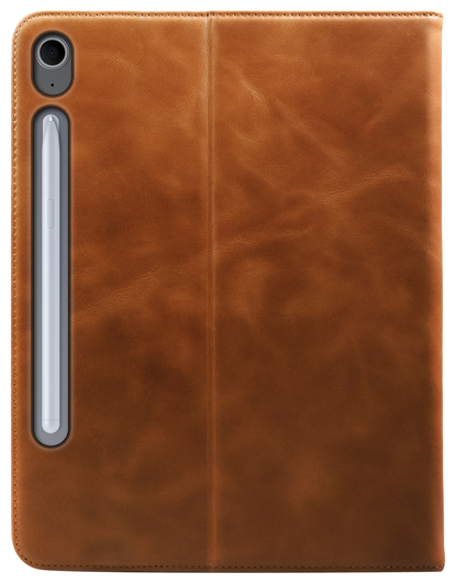 Rosso Deluxe Samsung Galaxy Tab S10 FE Plus Hoes Book Case Echt Leer Bruin afbeelding 2