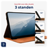 Rosso Deluxe Samsung Galaxy Tab S10 FE Plus Hoes Book Case Echt Leer Bruin afbeelding 3