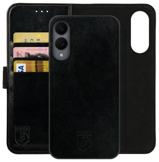 Rosso Element Uitneembaar 2-in-1 Samsung Galaxy S25 Edge Hoesje Zwart afbeelding 1