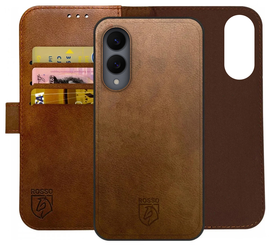 Rosso Element Uitneembaar 2-in-1 Samsung Galaxy S25 Edge Hoesje Bruin afbeelding