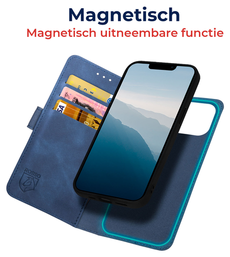 Rosso Element Uitneembaar 2-in-1 Samsung Galaxy S25 Edge Hoesje Blauw afbeelding 2