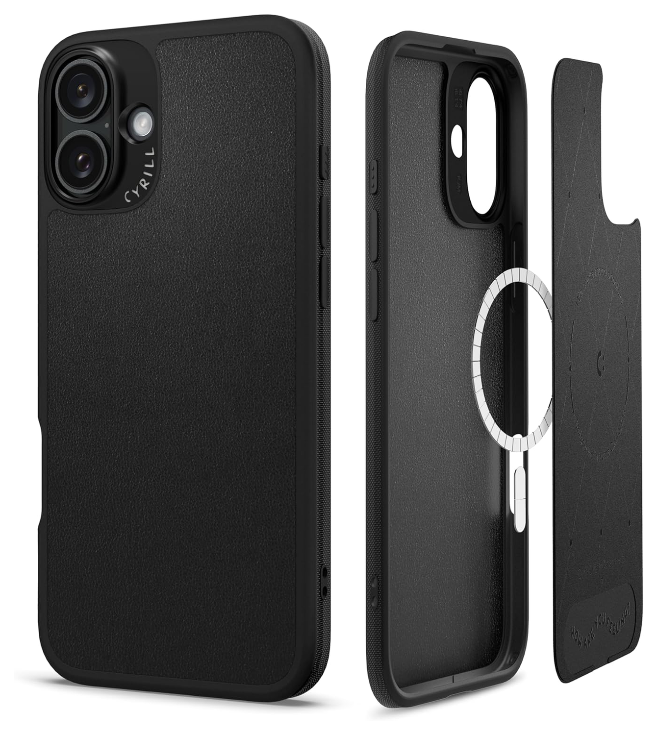 Spigen Cyrill Kajuk Mag Apple iPhone 16 Plus Hoesje MagSafe Back Cover Zwart afbeelding 1