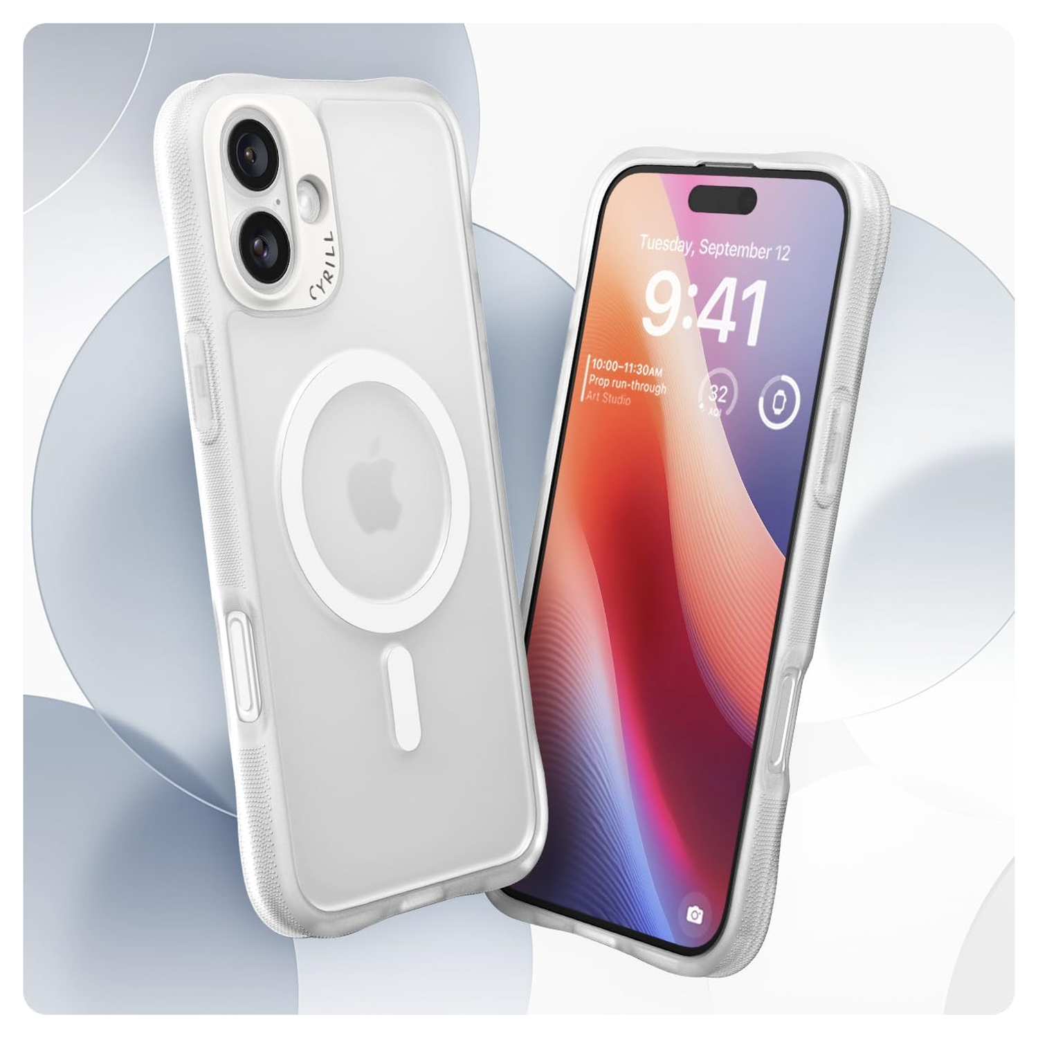 Spigen Cyrill Ultra Sheer Mag iPhone 16 Plus Hoesje MagSafe Matte Transparant afbeelding 2