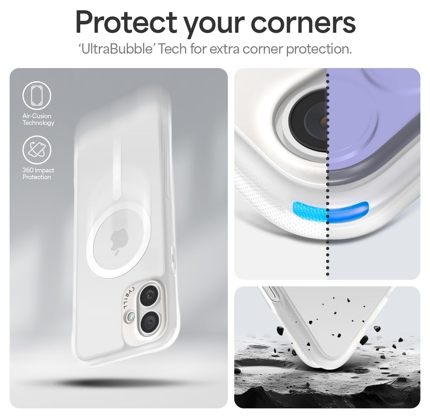 Spigen Cyrill Ultra Sheer Mag iPhone 16 Plus Hoesje MagSafe Matte Transparant afbeelding 4
