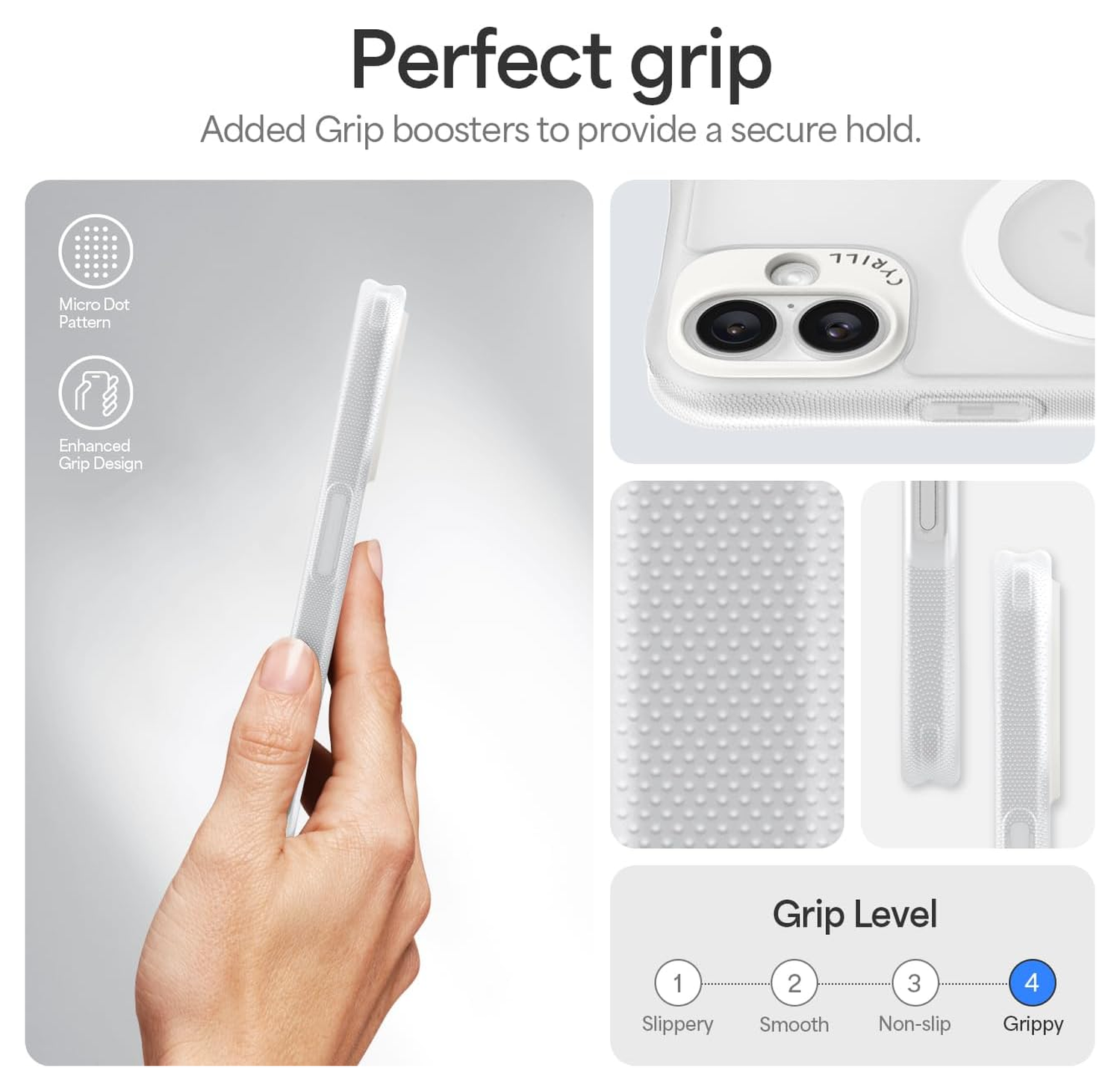 Spigen Cyrill Ultra Sheer Mag iPhone 16 Plus Hoesje MagSafe Matte Transparant afbeelding 6