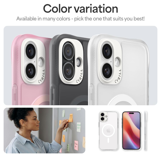 Spigen Cyrill Ultra Sheer Mag iPhone 16 Plus Hoesje MagSafe Matte Transparant afbeelding 7