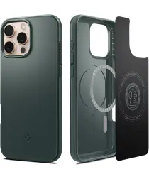 Spigen Thin Fit MagFit Apple iPhone 16 Pro Hoesje MagSafe Back Cover Groen afbeelding