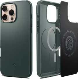 Spigen Thin Fit MagFit Apple iPhone 16 Pro Hoesje MagSafe Back Cover Groen