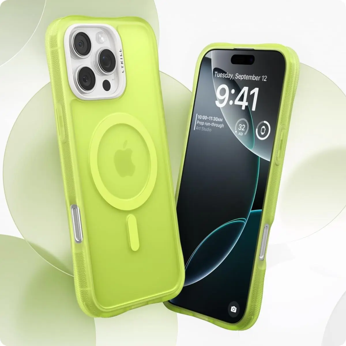 Spigen Cyrill Ultra Sheer Apple iPhone 16 Pro Max Hoesje met MagSafe Groen afbeelding 2